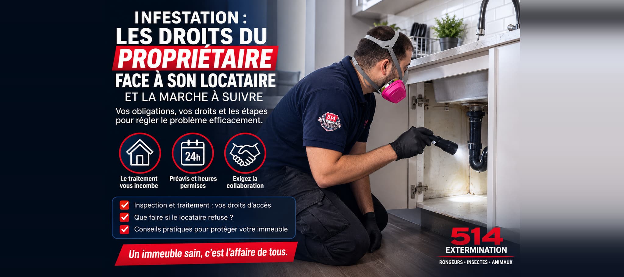 Infestation : les droits du propriétaire face à son locataire, et la marche à suivre
