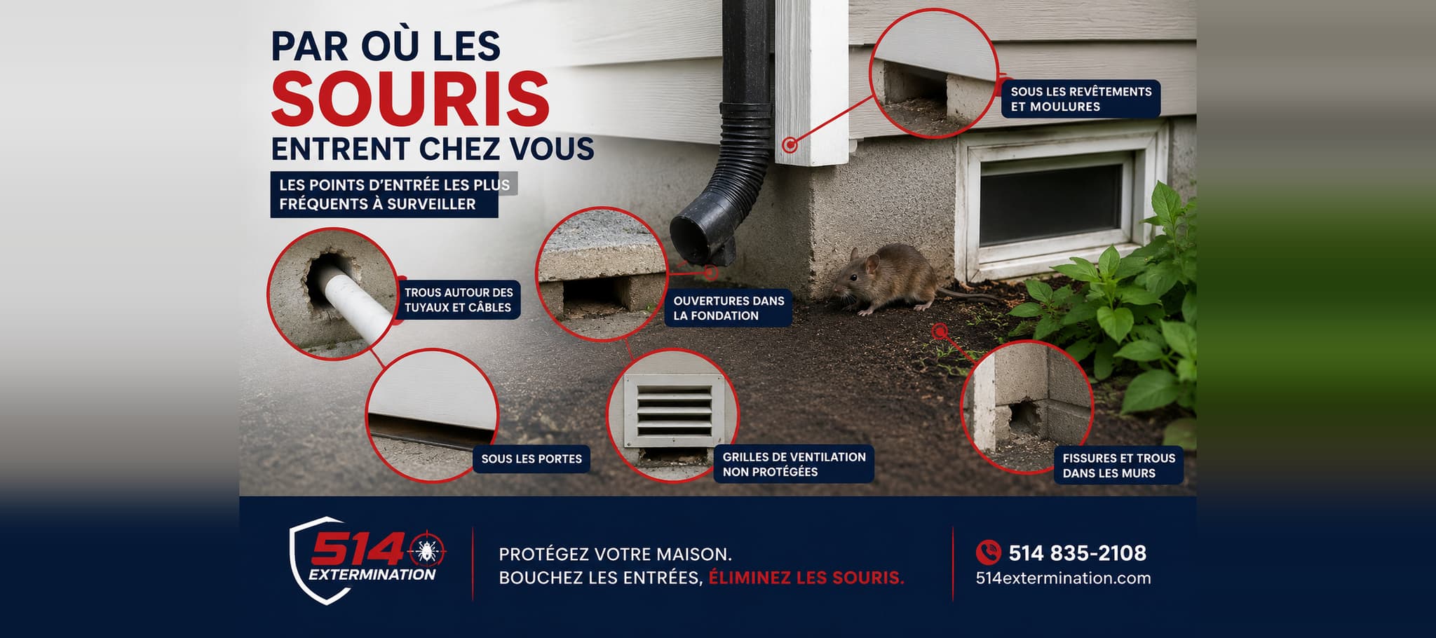 Par où les souris entrent chez vous : les 12 ouvertures que personne ne vérifie