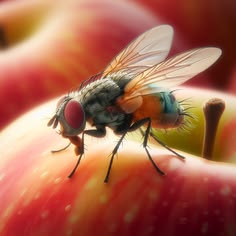 Mouche à fruits drosophile dans une cuisine